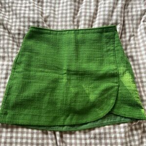 Abercrombie and Fitch Tweed Wrap Skort